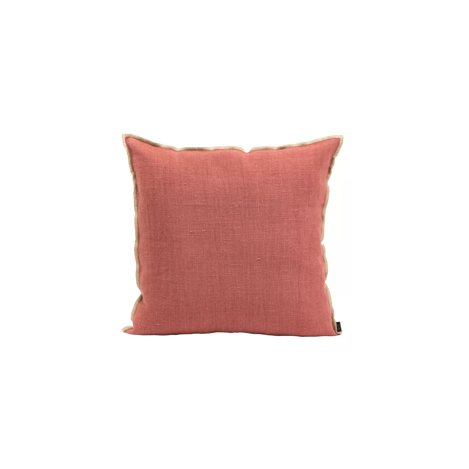 HOUSSE DE COUSSIN CHENNAI Dimension-45X45 Couleur-BOIS DE ROSE Composition-LIN - BOIS DE ROSE