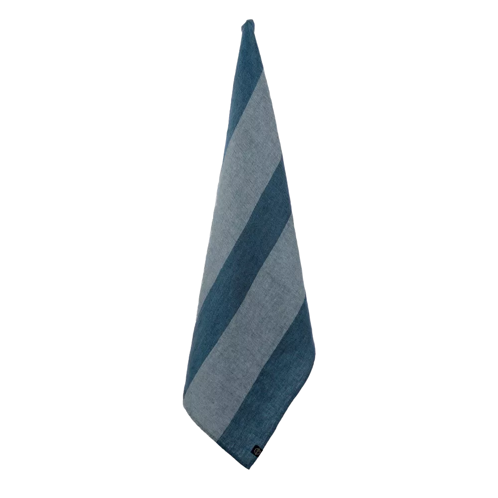 SANTA CRUZ TORCHON 48X70 01 BLEU DE PRUSSE*