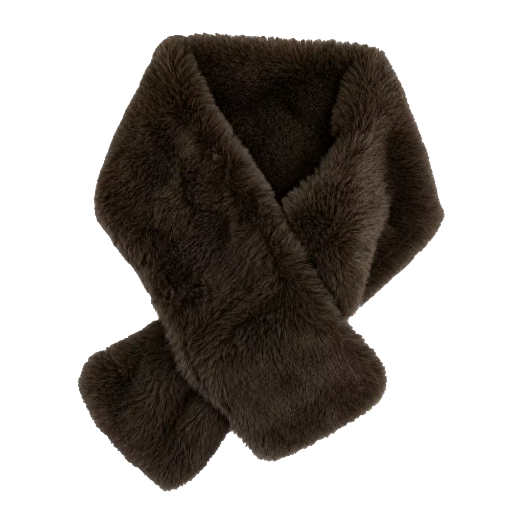CHAMONIX FAUSSE FOURRURE ECHARPE 12X100 01 BRUN