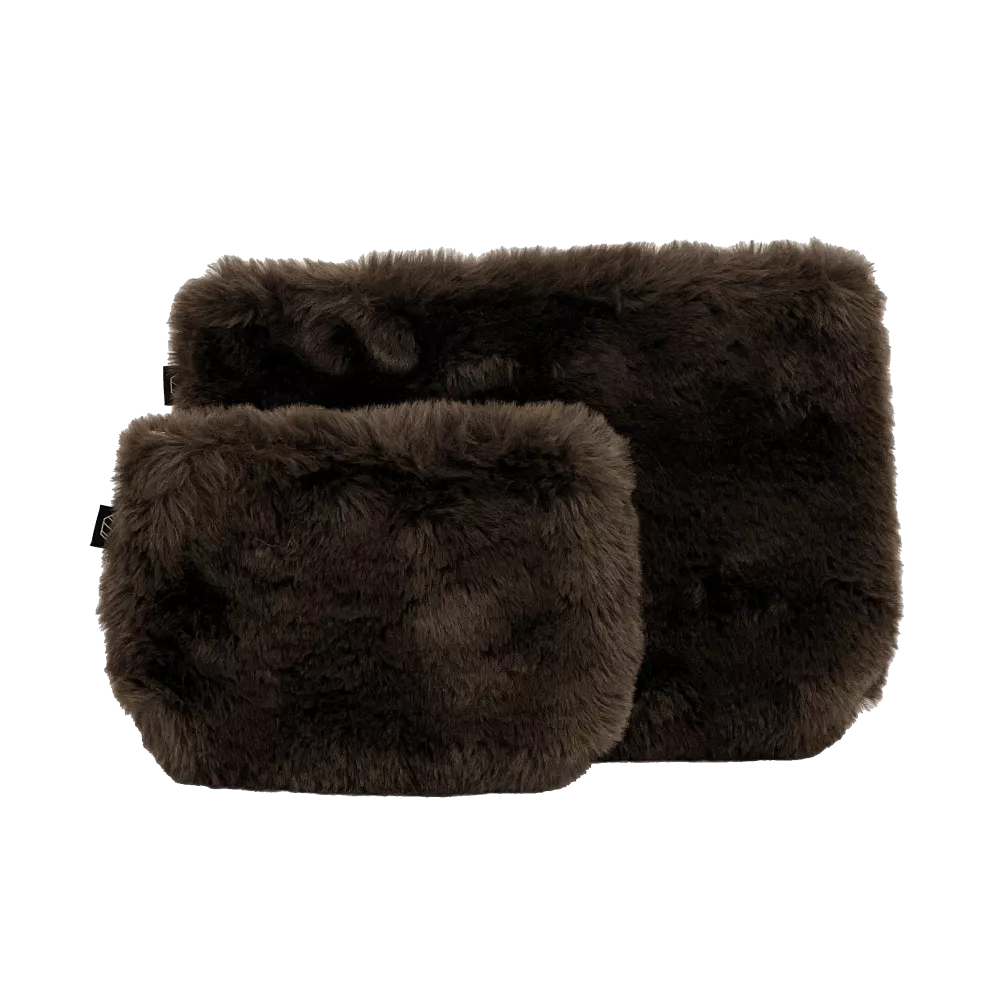 CHAMONIX FAUSSE FOURRURE POCHETTE 32X22 01 BRUN