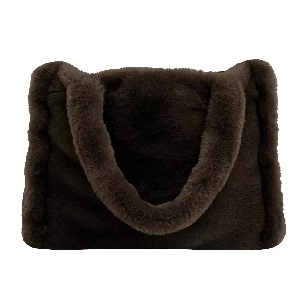 CHAMONIX FAUSSE FOURRURE CABAS 44X37X16 01 BRUN