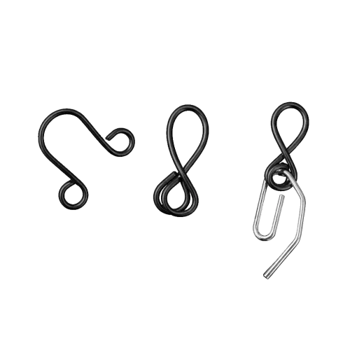 SET DE 40 SUSPENDEURS LYRE COLORIS NOIR SET DE 40 SUSPENDEURS LYRE COLORIS NOIR
